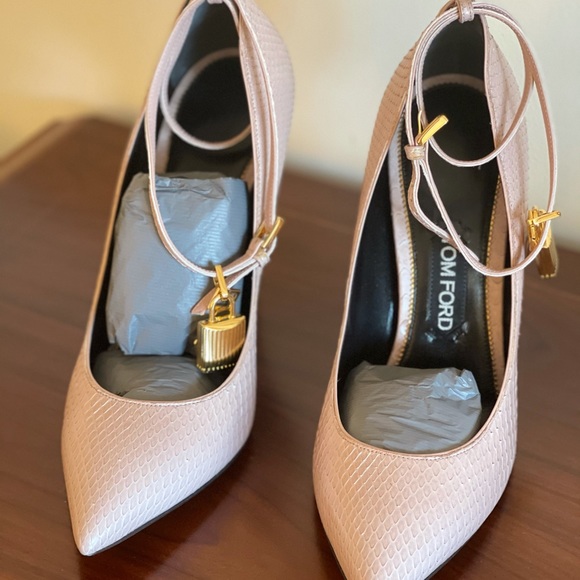 Tom Ford Python High Heel Pointed Toe Nude 39.5 - Picture 4 of 11
